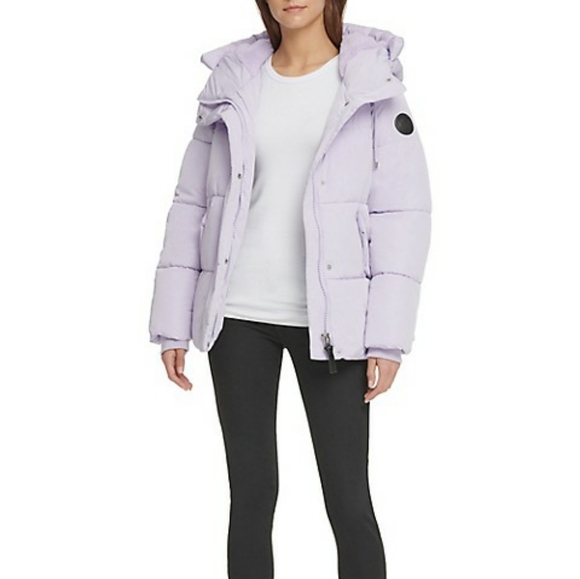 dkny purple coat